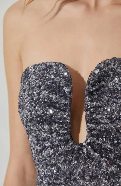Astr The Label Arista Strapless Sequin Minidress