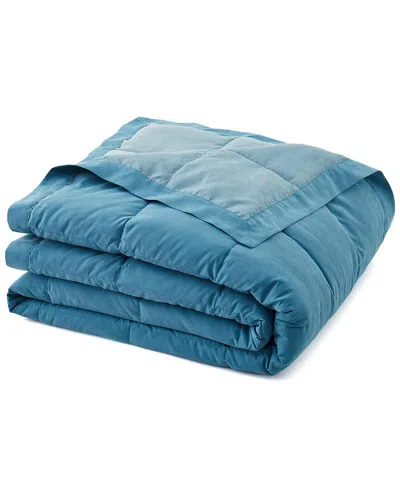 Unikome Reversible Microfiber Bed Blanket - Blue