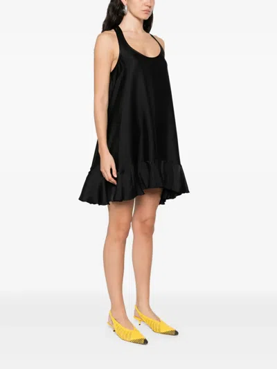 Anine Bing Fluid A-line Mini Dress In Lightweight Charmeuse