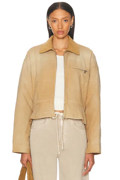 Jw Anderson Giubbino Imbottito In In Cotone Cammello  Donna
