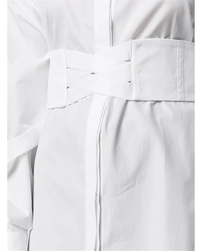 Shop Ellery Corset Belt Cotton Shirt