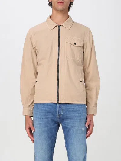 Woolrich Beige Jacket With Pockets And Zip Closure