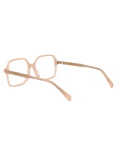 Celine Logo Plain Glasses In Neutral