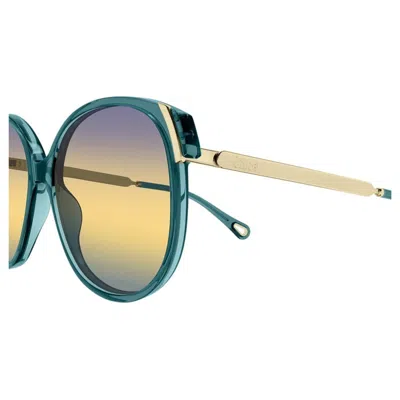 Chloé Round-frame Sunglasses In Blue