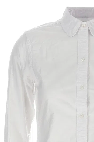 Thom Browne Classic Button-down Shirt With Crisp Collar And Curved Hem In White