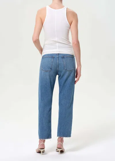 Agolde 90's Crop Mid Rise Straight Jeans In Shrine