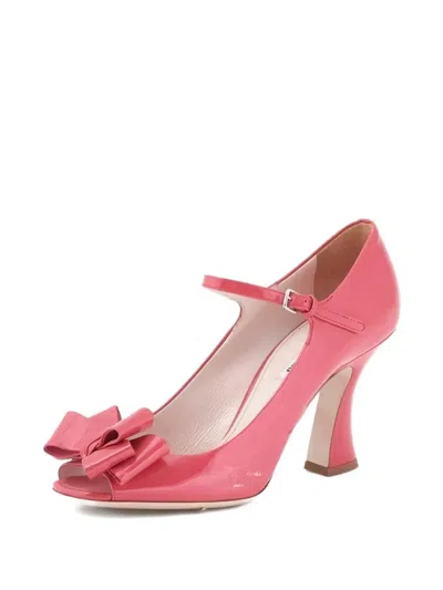 Pre-owned Miu Miu 2010s Mary Jane Pumps In Red