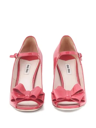 Pre-owned Miu Miu 2010s Mary Jane Pumps In Red