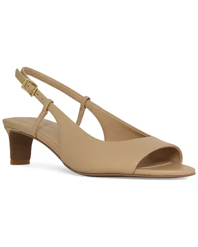 Rebecca Minkoff Slingback Leather Sandal In Brown