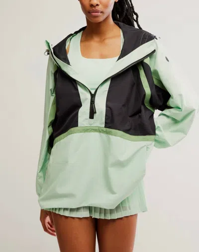 Free People Cares Like The Wind Jacket In Cactus Combo