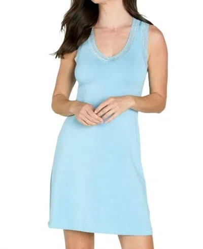Twelve Eighty Eight Beyond The Basics Tank Chemise In Sky Blue