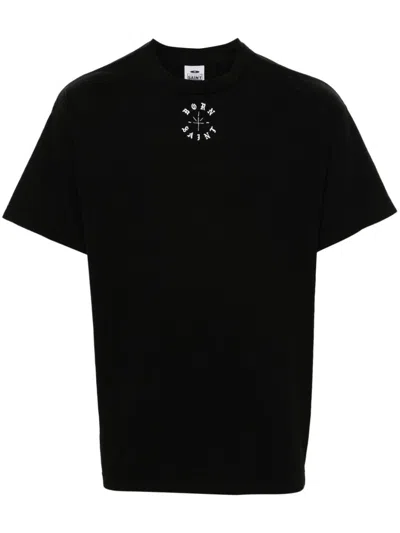 Saint Mxxxxxx Black Crewneck Logo Print T-shirt