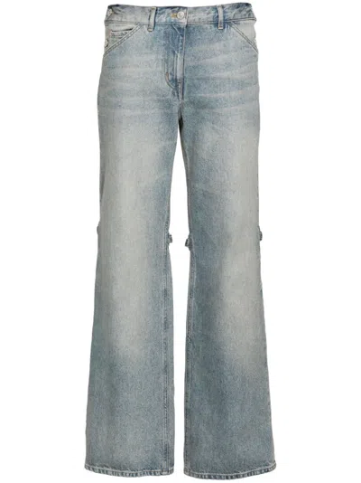 Courrèges Sailor Wide-leg Baggy Denim Pants