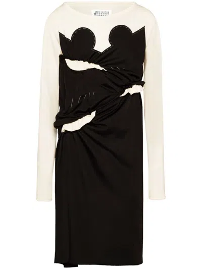 Maison Margiela Spliced-jersey Midi Dress