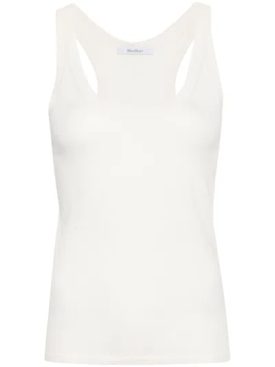 Max Mara Knitted Cashmere Tank Top With Racerback