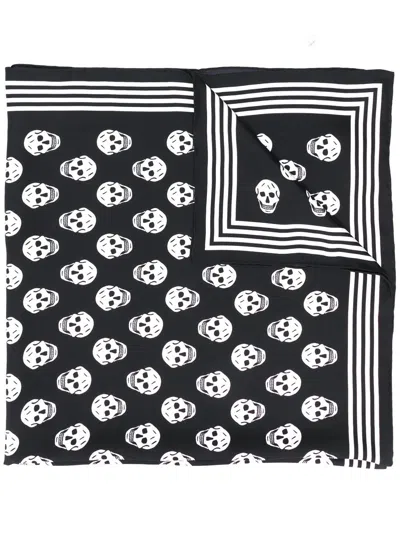 Alexander Mcqueen Skull Silk Scarf