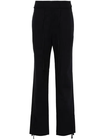 Lemaire Navy Blue Drawstring Trousers