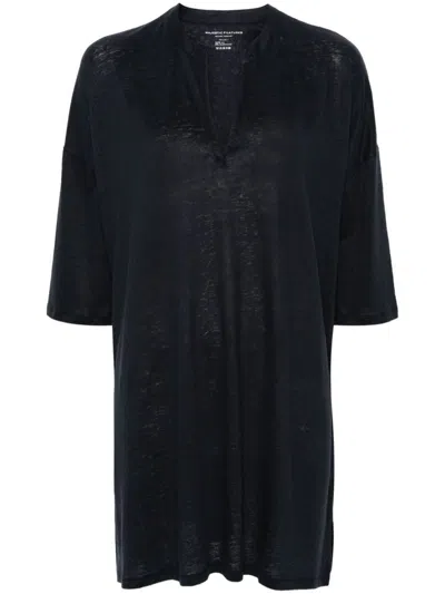 Majestic Filatures Linen Blend Tunic Dress