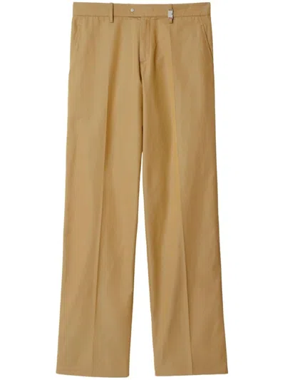 Burberry Straight-leg Cotton Trousers