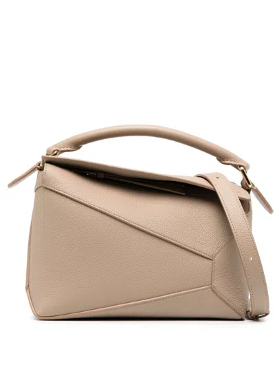 Loewe Puzzle Edge Small Top-handle Bag In Soft Grained Leather