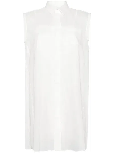 Sacai Pleat-detail Shirt Dress