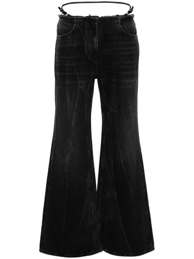 Givenchy Women Wide-leg Denim Cotton Jeans