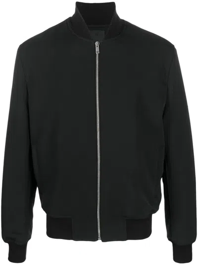 Givenchy Wool Bomber Jacket With Ribbed Cuffs