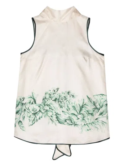 F.r.s For Restless Sleepers For Restless Sleepers Silk Printed Top