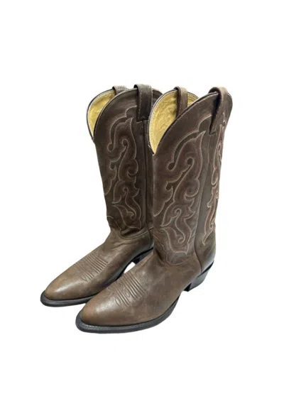 Nocona Boots Men's Almond Toe Western Cowboy Boots In Brown