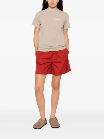 Sporty And Rich Cotton T Shirts In Neutral