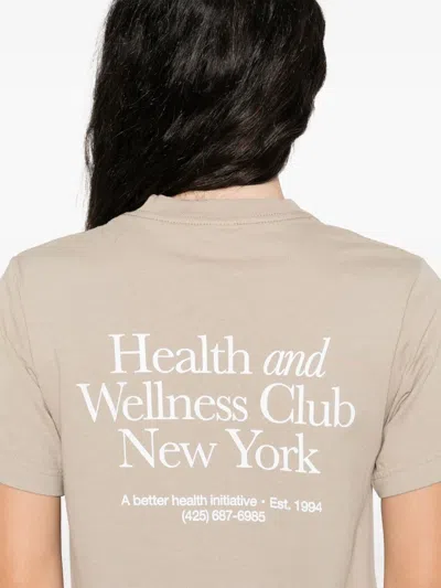 Sporty And Rich Cotton T Shirts In Neutral