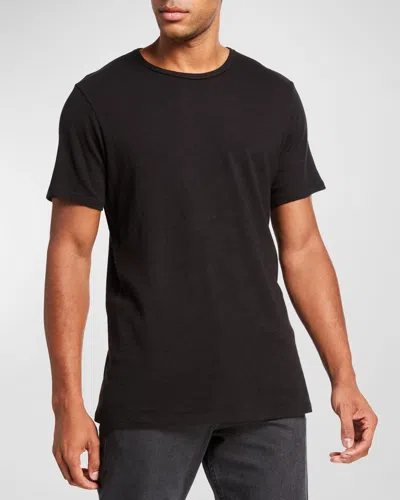 Rag & Bone Classic Crewneck Slim Fit Cotton T-shirt In Jet Black