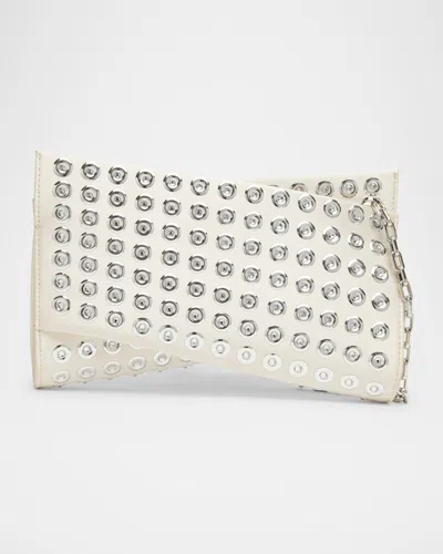 Christian Louboutin Loubitwist Small Boum Mirror Clutch Bag In Crepe Satin