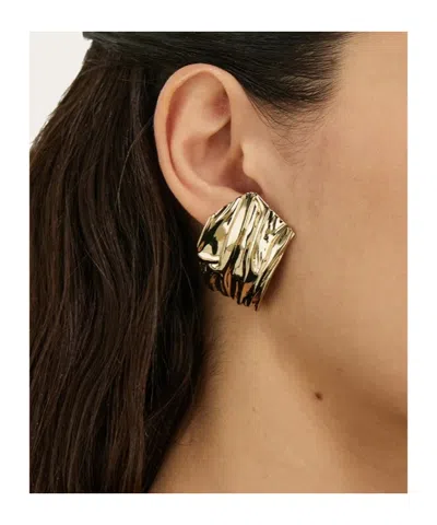 Ferragamo Asymmetric Draped Earring