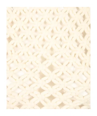 Alaïa Womens Alaia Square Crop Cotton-blend Top In White