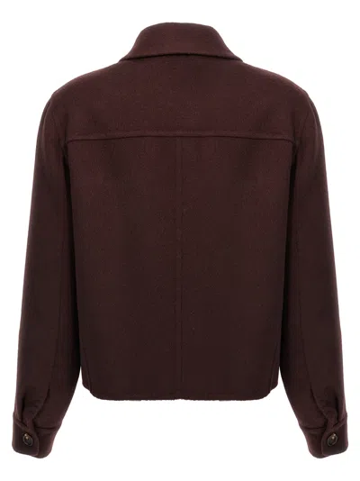 Brunello Cucinelli Cashmere Coat With Buttoned Cuffs And Double-breasted Design