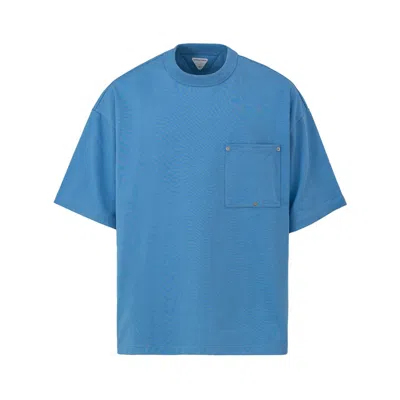 Bottega Veneta Admiral Blue Cotton T-shirt