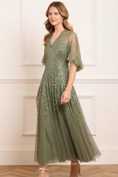 Needle & Thread Dappled Sequin-embellished Tulle Gown