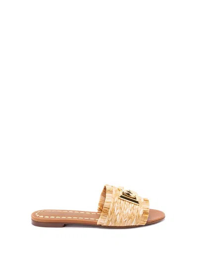 Dolce & Gabbana Rafia Braided Slipper