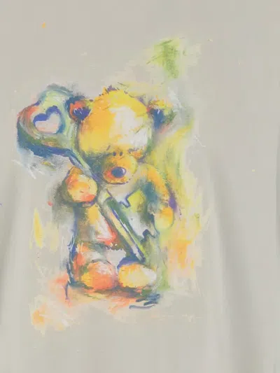 We11 Done Taupe Teddy Print T-shirt