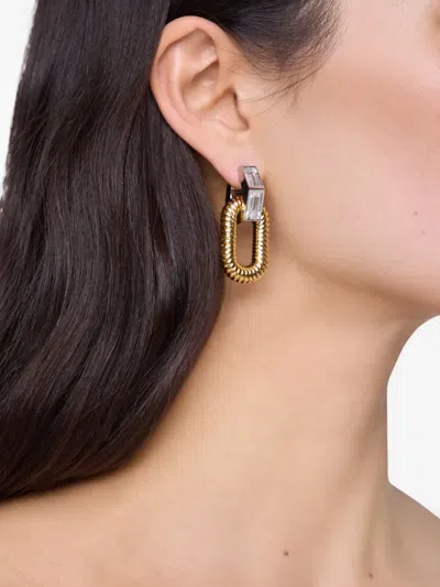 Rabanne Xl Link Earrings In Gold
