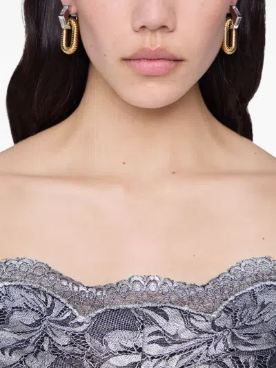 Rabanne Xl Link Earrings In Gold