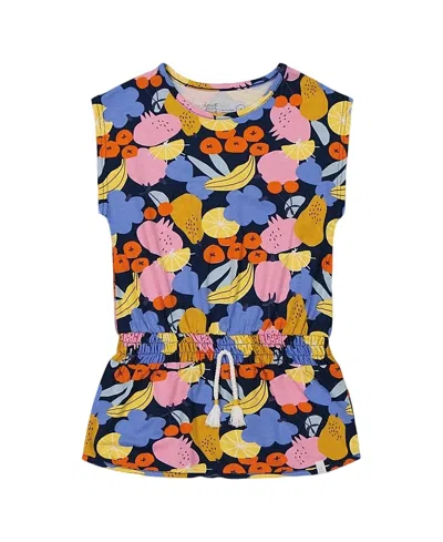 Deux Par Deux Little Girl's Printed Tunic Top Multicolored