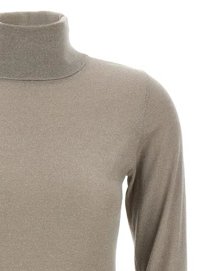 Brunello Cucinelli Sparkling Cashmere And Silk Lightweight Turtleneck Sweater