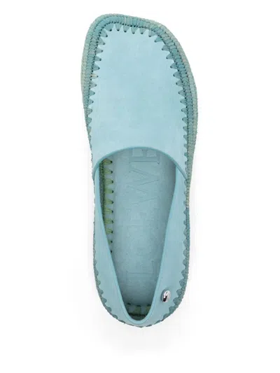 Loewe Rio Suede Espadrilles In Blue