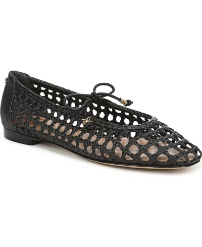Sam Edelman Marcie Woven Mary Jane Flats Black