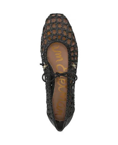 Sam Edelman Marcie Woven Mary Jane Flats Black