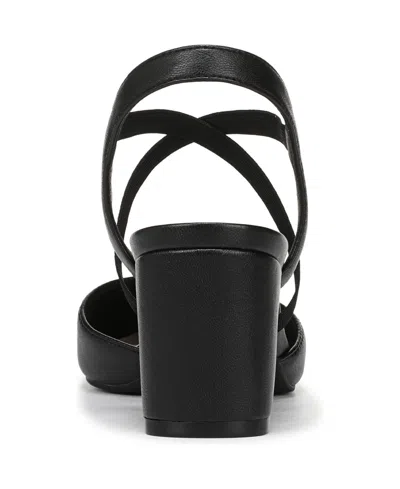 Lifestride Women's April Block Heel Ankle Strap Slingback Pumps In Black