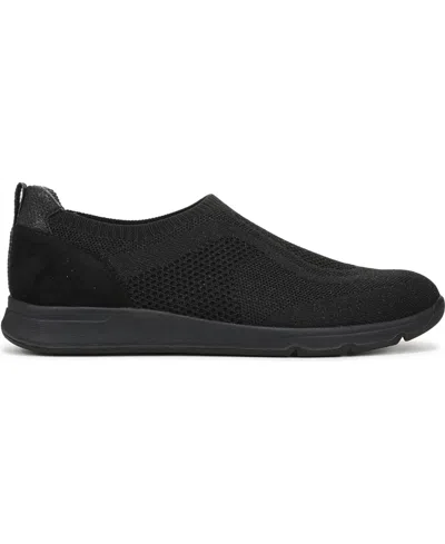 Lifestride Women's Respect Washable Round Toe Slip On Sneakers In Black