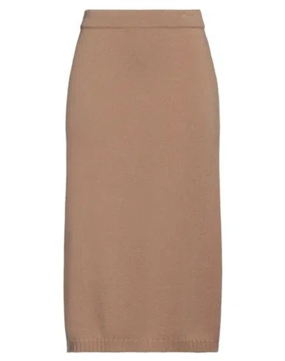 Weekend Max Mara Woman Midi Skirt Camel Size Xs Virgin Wool